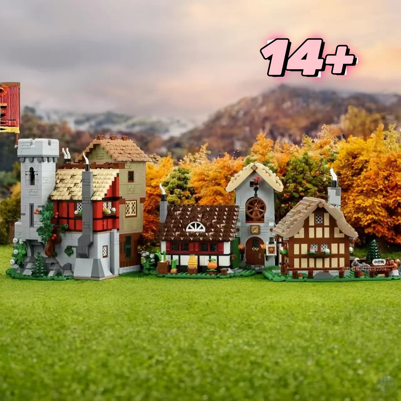 

2025 NEW 3304PCS Home Decoration Medieval Town Square Compatible with 10332 European Architecture Creative Children's Adult Gift