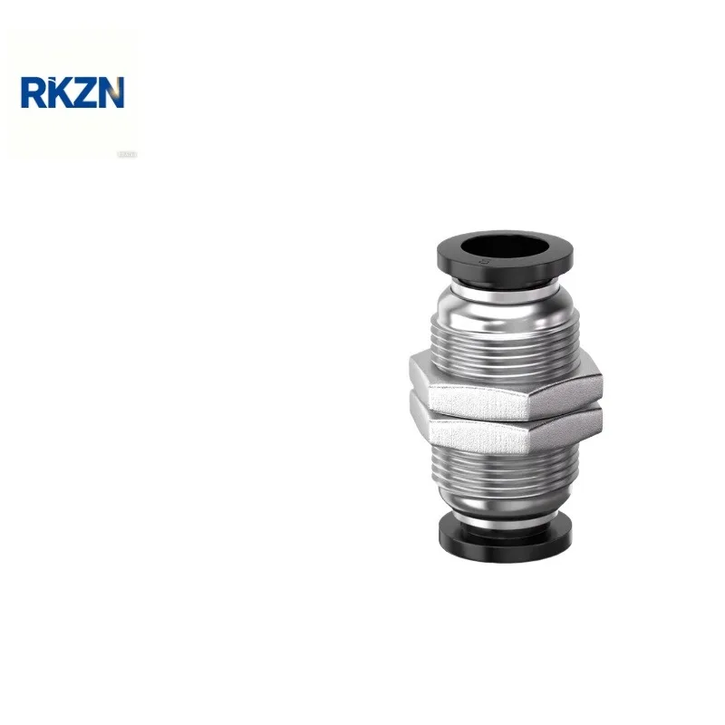 Pneumatic PM Bulkhead Connector Straight Through Wall Air Pipe Fitting PM04 PM06 PM08 PM10 PM12 PM16