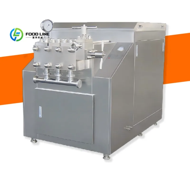 Customized High Pressure Stainless Steel Industrial Homogenizer For Milk Yogurt Processing High Shear Emulsifying Equipment