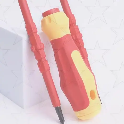 Handy 3-in-1 Electrician's Tool; Magnetic Screwdriver Bits, Slotted and Crosshead PH1 PH2