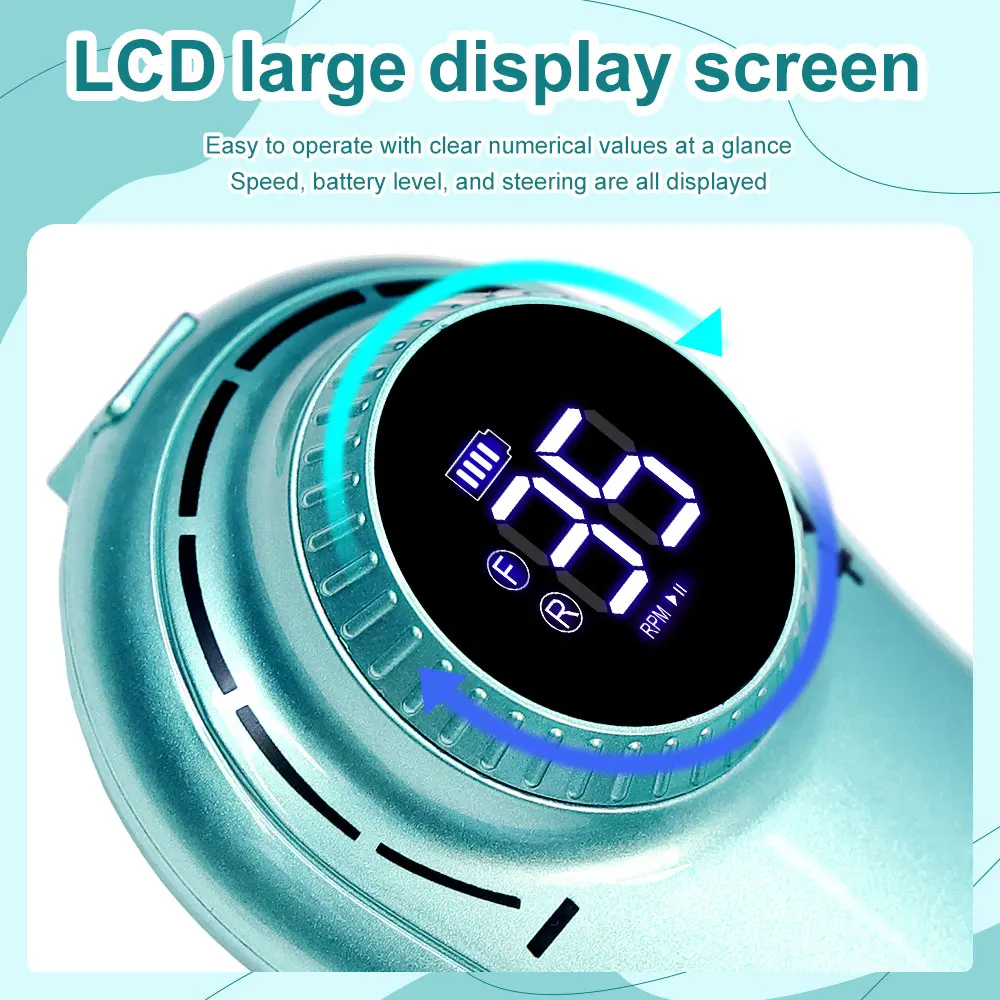 آلة حفر الأظافر مع شاشة LCD، مجموعة ملحقات أظافر احترافية منخفضة الضوضاء، معدات أظافر قابلة لإعادة الشحن