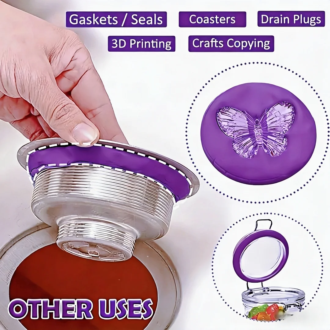 Silicone Putty - Flexible Silicone Mold Making Kit for Silicone Molds Making,  Paste for Resin Molds,  Candle Molds, Crafts view 6