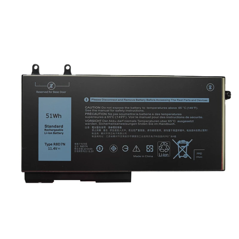 لديل خط العرض 5400 5410 5500 5510 الدقة 3540 3550 7590 7591 11.4V 51Wh R8D7N 0R8D7N استبدال بطارية الكمبيوتر المحمول