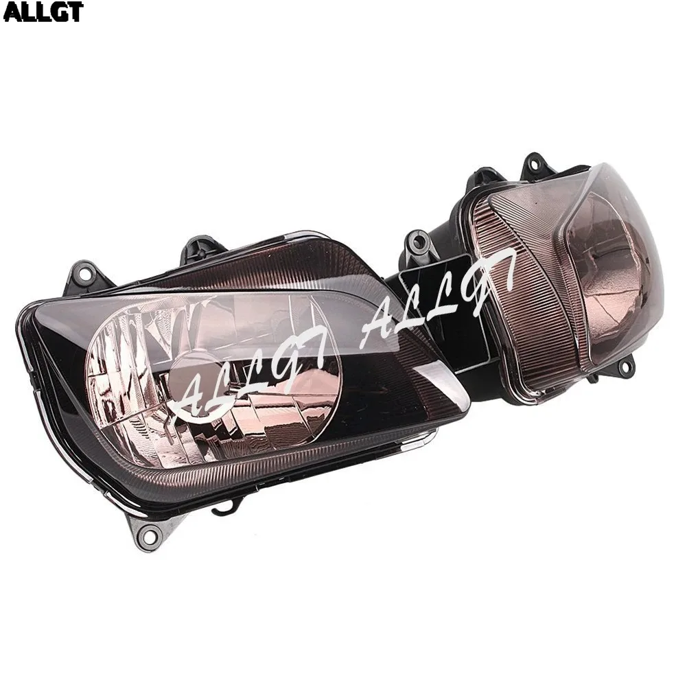 ALLGT Motor Headlight Headlamp Assembly For YAMAHA R1 1998-1999 Brown Front Light