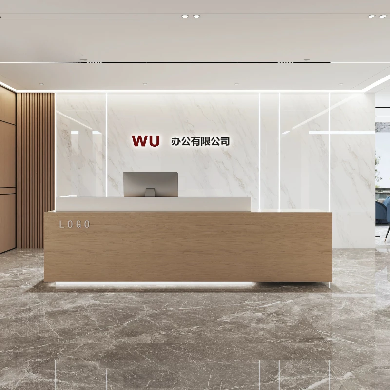 

Executive Company Reception Desks Modern Industrial European Reception Desks Welcome Display Comptoire Accueil Office Furniture