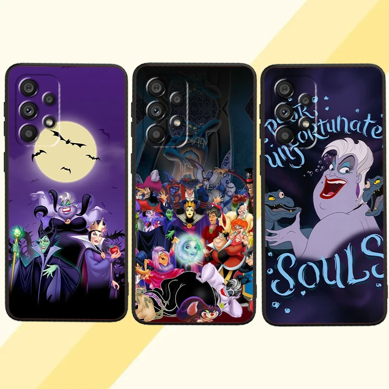 Disney Evil Queen Fairy Tales For Samsung Note 20 10 Ultra Plus A31 A14 A12 A70 A34 A25 A04 A05 A15 A24 5G Black Cover