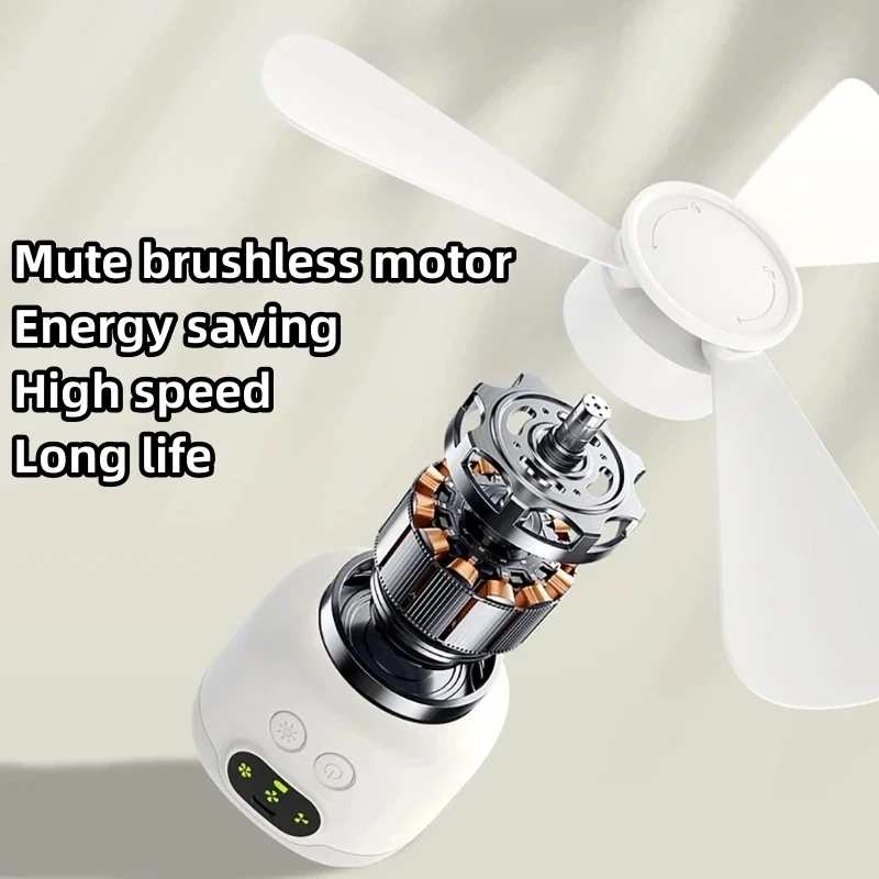 Ceiling Fan Portable Camping Tent Ceiling Canopy Fan 8000mah Rechargeable Wireless Fan Air Circulators with Remote Control Light