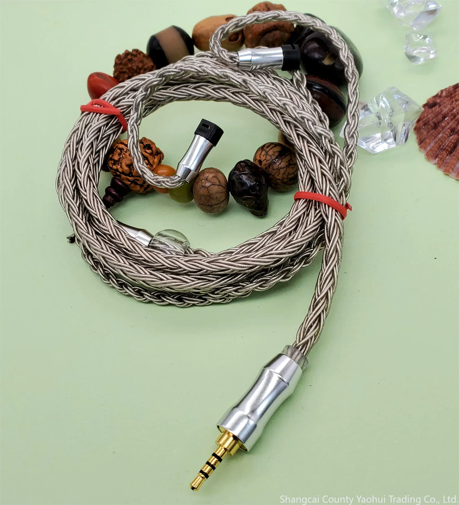 For Sennheiser IE80S custom upgraded wire stock, single crystal copper silver-plated wire 2.5 balance head