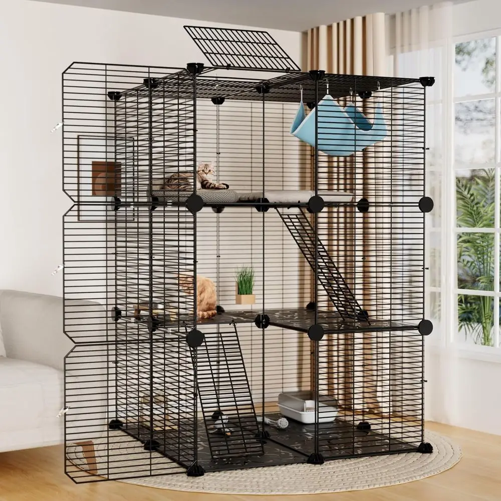 Large Cat Cage Indo… - image