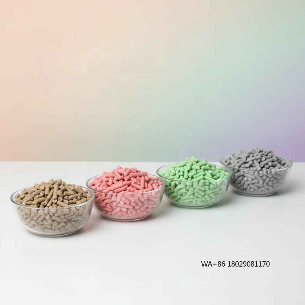 Tofu Cat Litter 1.5mm 2mm 3mm Highly Adsorbent Fast Clumping Dust-Free  Eco-Friendly Flushable ODM Factory Price Soybean-Based