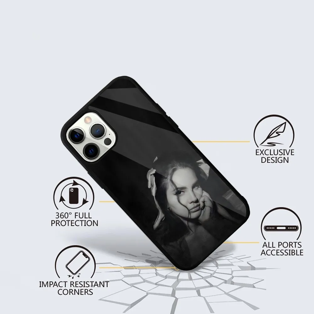 L-Lana Del Rey Singer  Phone Case For iPhone 15,14,13,12,11,Plus,Pro,Max Mini Magsafe Magnetic Wireless Charging