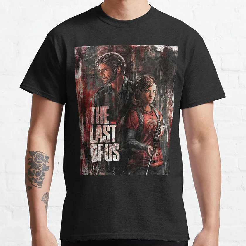 Adventure  art of the last of us part 1 2 remake best video game graphic t shirts for men 100% cotton plus size clothes tops