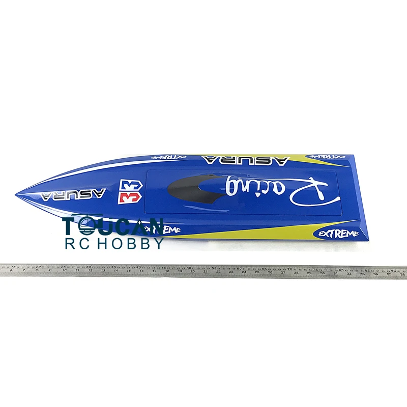 DTRC Toucanhobby H750 Prepainted Blue Electric Racing KIT RC Boat Hull Only for Advanced Player