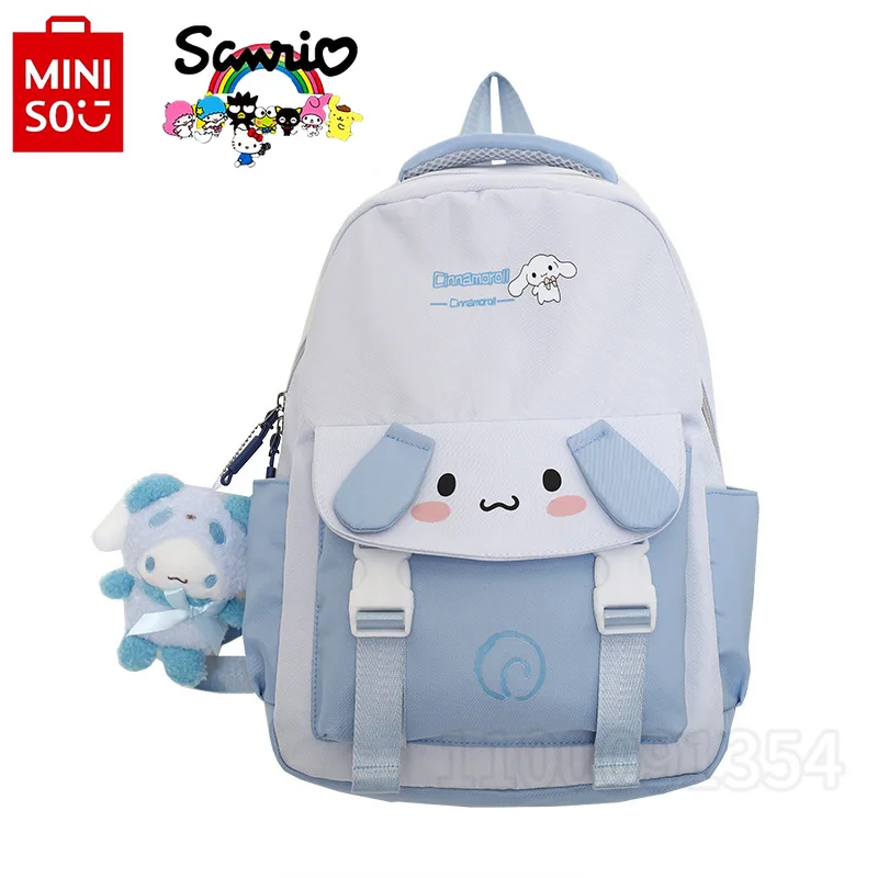 Miniso Sanrio New Girls' Backpack Luxury Brand Cartoon Girls' Backpack Large Capacity High Quality Girls' Backpack High Quality