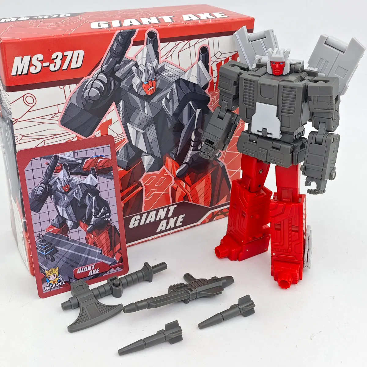Dr. Wu และช่าง Collaborate MS-37 MS-37D MS37 ขวานยักษ์ 14 ซม.Transformation Broadside MFT Action Figure