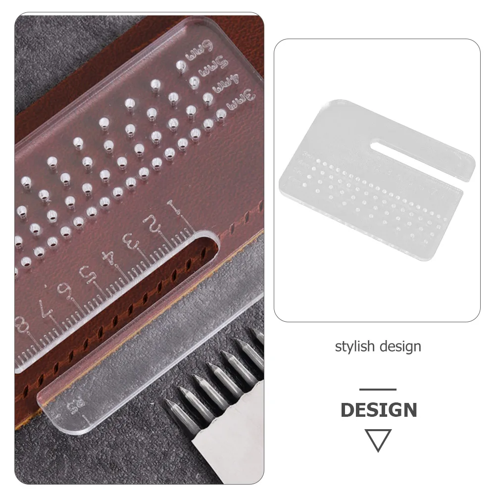 

Acrylic Hole Plate For Stitching Punch Tool Durable Craft Diy Leathercraft Belt Hole Puncher Pricking Aid Large Fabric