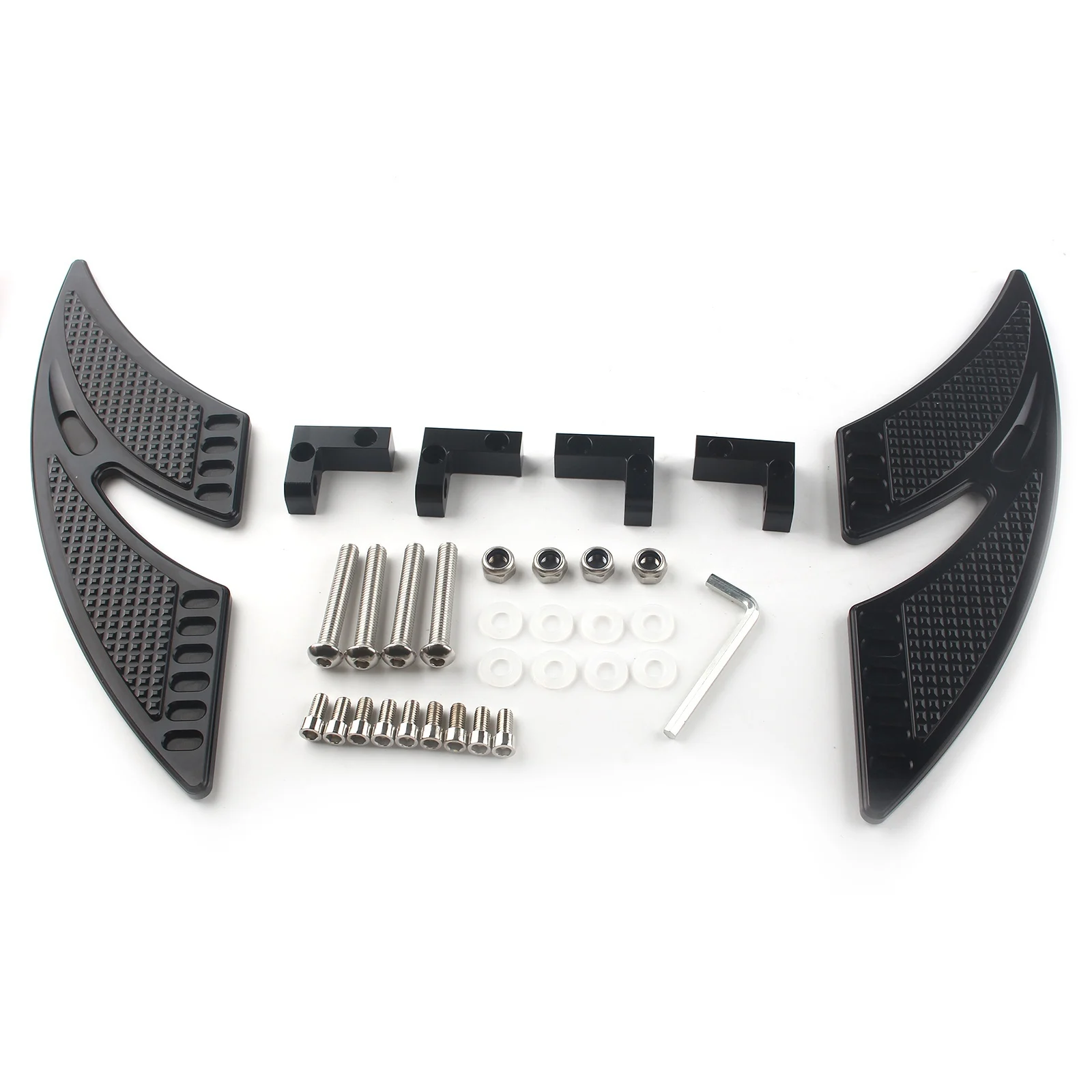 For Harley Touring models 1993-later Rear Floorboards Foot Peg Passenger Floorboards 4