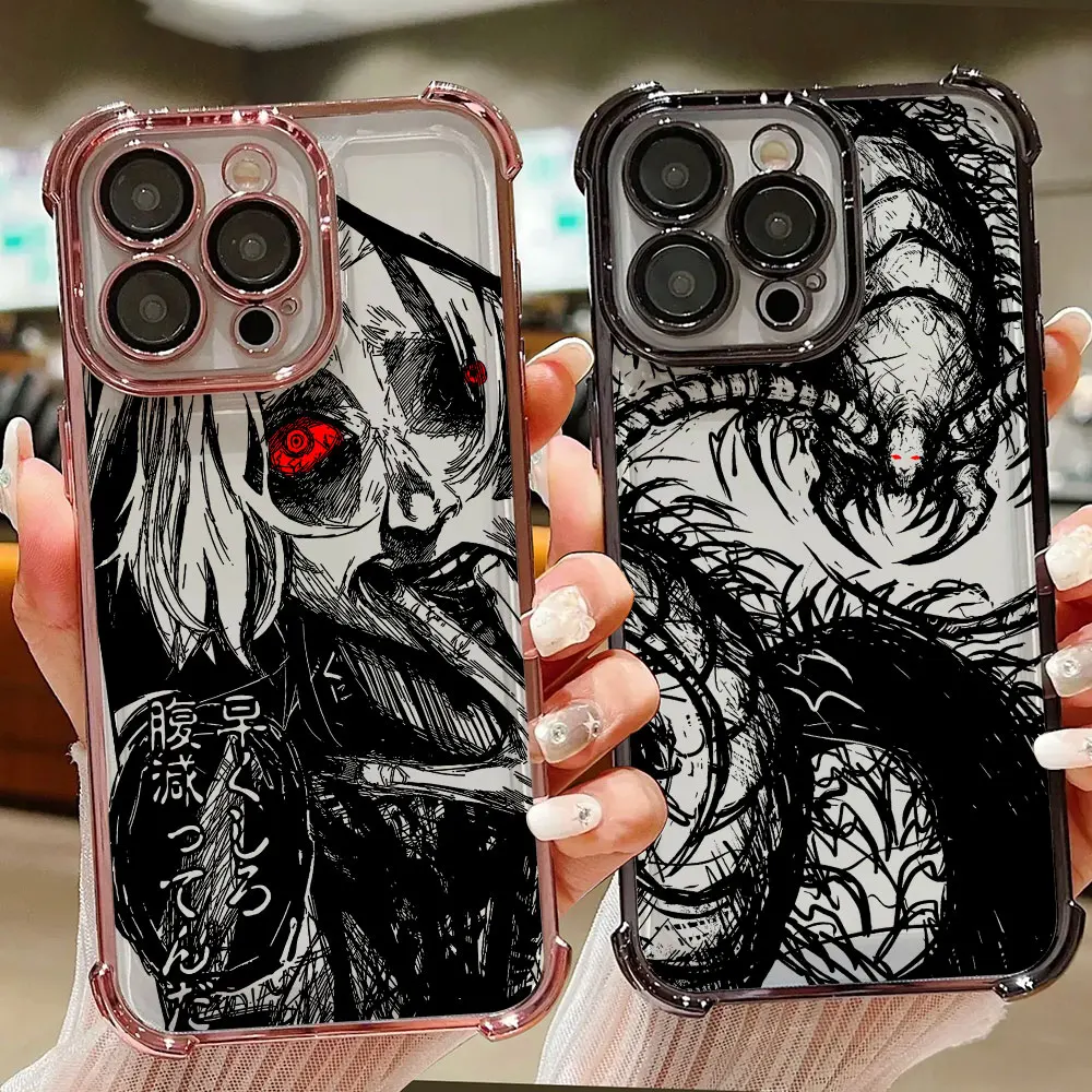 Tokyos Ghouls Black Art Case For Samsung Galaxy A57 A56 A55 A54 A53 A52 A37 A36 A35 A34 A27 A26 A25 A17 A16 A14 A07 A06 5G Cover