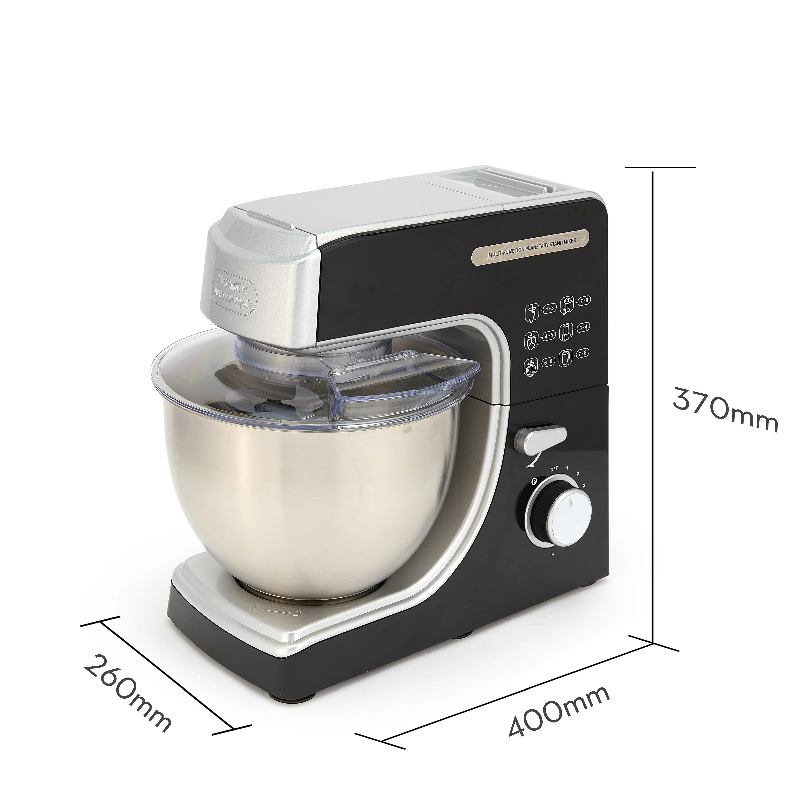 1000w 8 Speed adjust Food Processor blender Dough Mixer Grinder Electric Kitchen Appliance