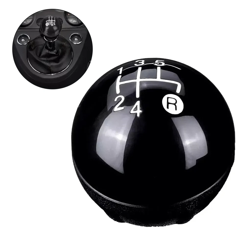 For Fiat For 500/For For 500c Manual Shift Knob Plastic Construction with Ergonomic Features for Smooth Shifting