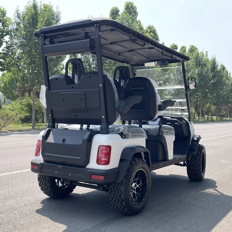 High-Quality Electric Sightseeing Bus With Solar Panel Powered Mini Golf Cart Configuration And Color Customization