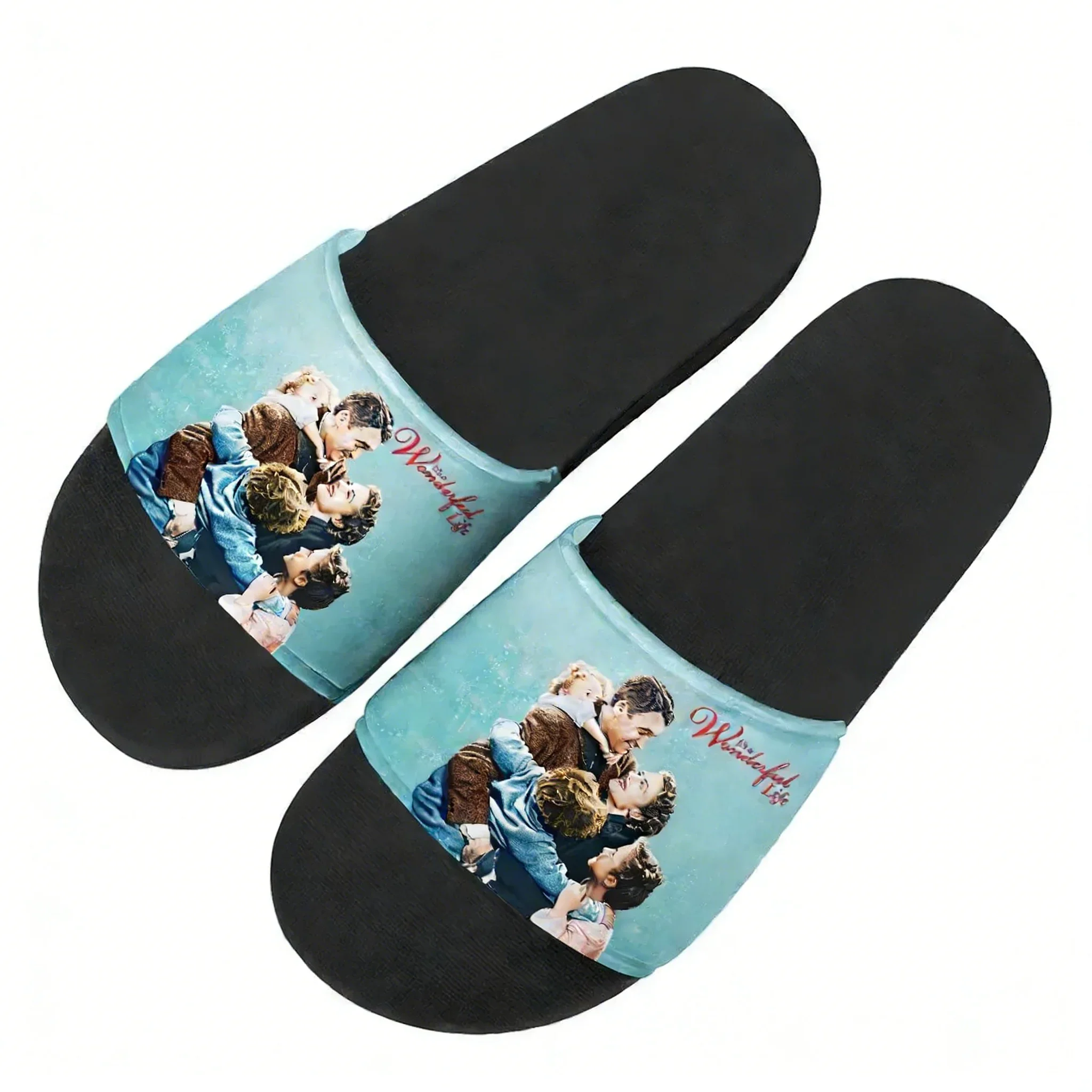 It's a Wonderful Life Flip Flops Home Slippers Mens Womens Teenager Family Slippers Bathroom Pool Sandals Customized Water Shoes