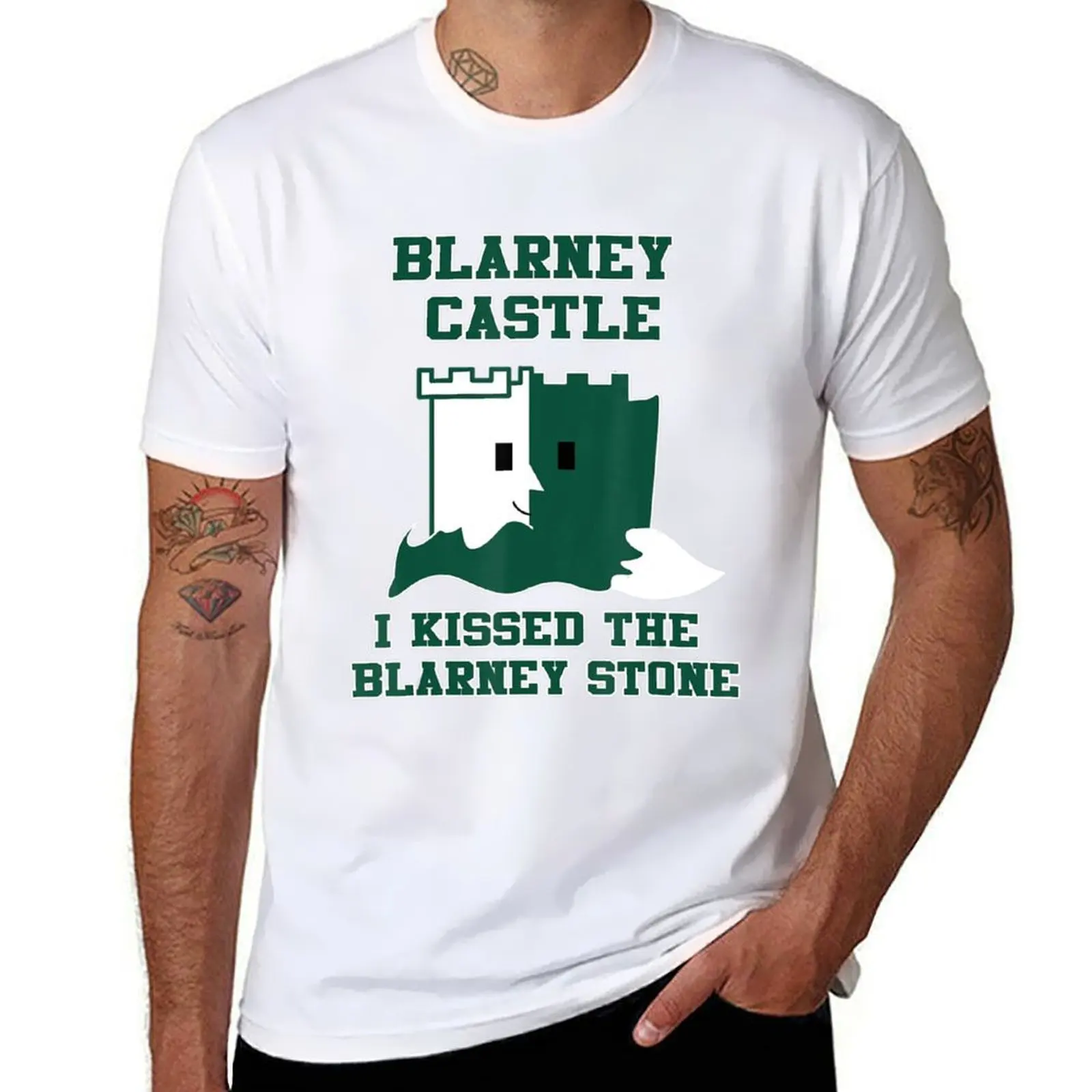 

Blarney Castle Ireland Men Women Kids T-Shirt Casual Minimalist Short Sleeve Top