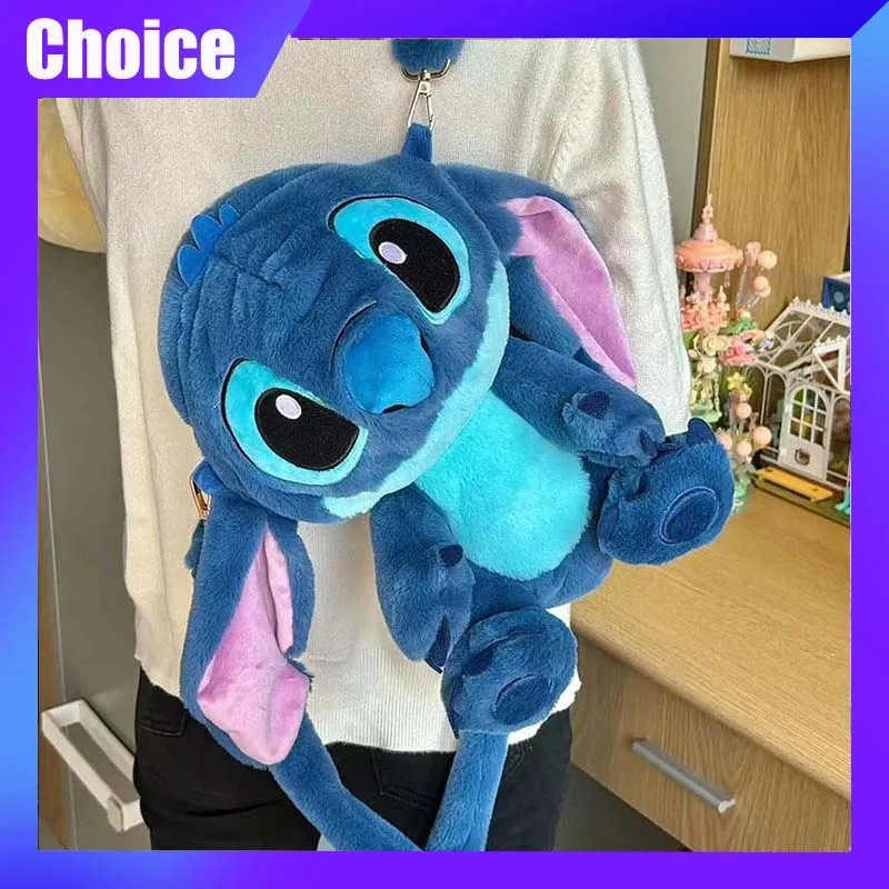 

Stitch Kids Backpack Cartoon Cute Doll Bag Casual Fashion Single Shoulder Anime Kawaii Trendy Outdoor Travel Bag Girl Gift