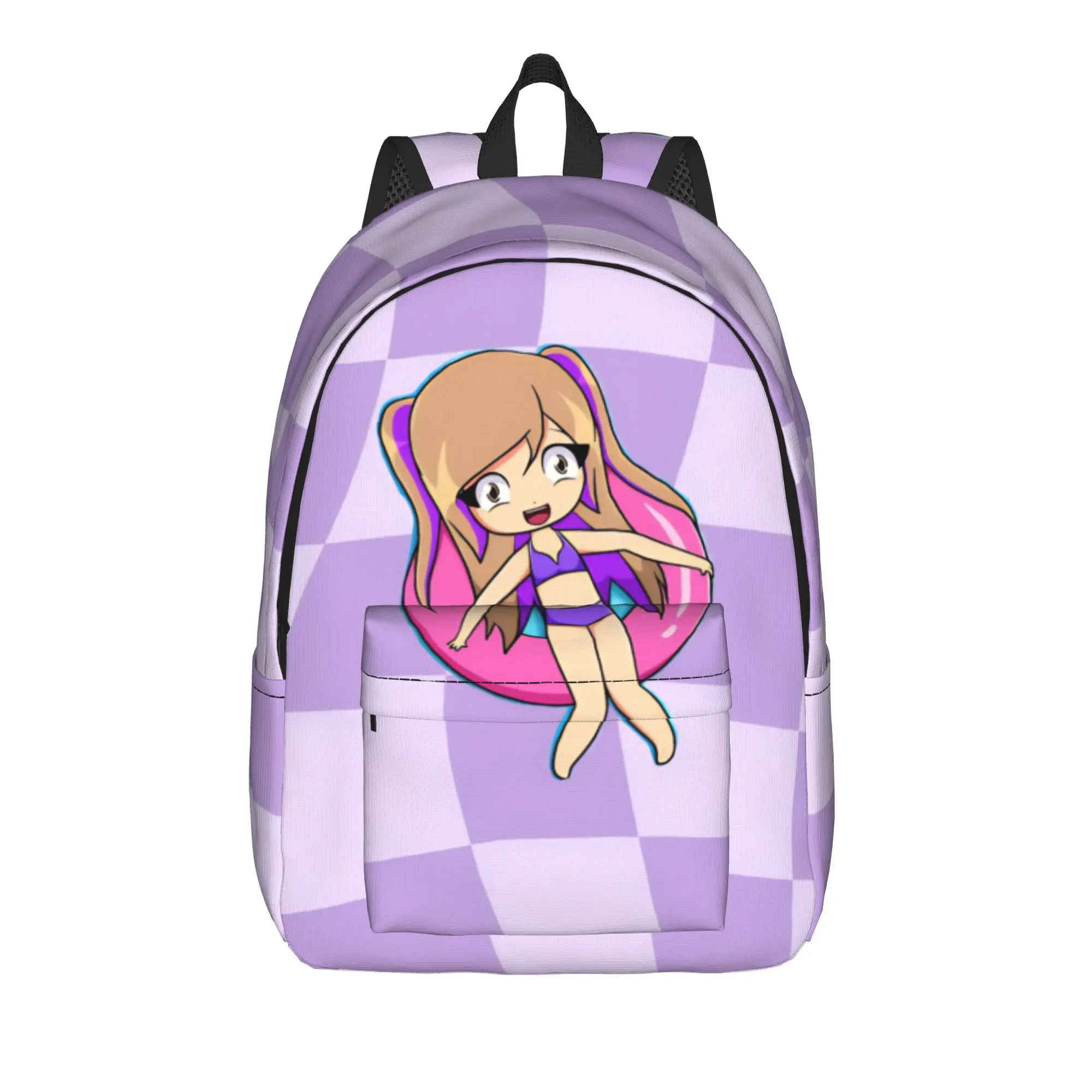 Dense Real Mix Collage Lyna Vallejos  Classical Backpack Outdoor Student Work  Daypack Laptop Computer Canvas Bags
