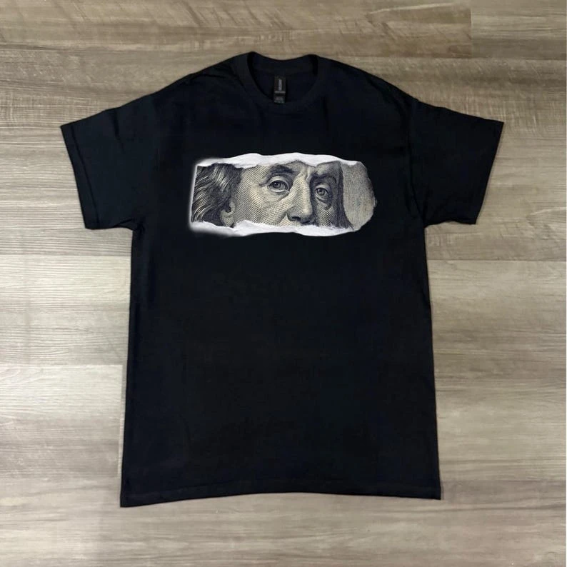 Money Eyes Graphic T Shirt Vintage Loose Oversized Unisex T-shirt Trendy Cotton Harajuku high quality Comfortable hot product
