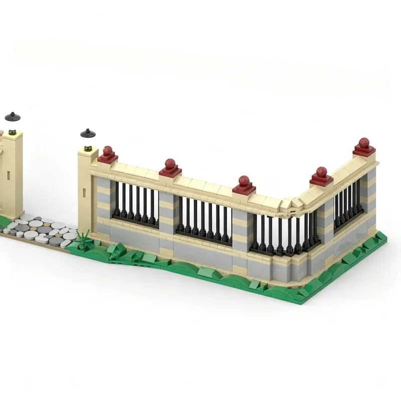 873pcs MOC Fence Rails Model Building Blocks Construction Assemble DIY Idea Creative Brick Toy Festival Gifts Education