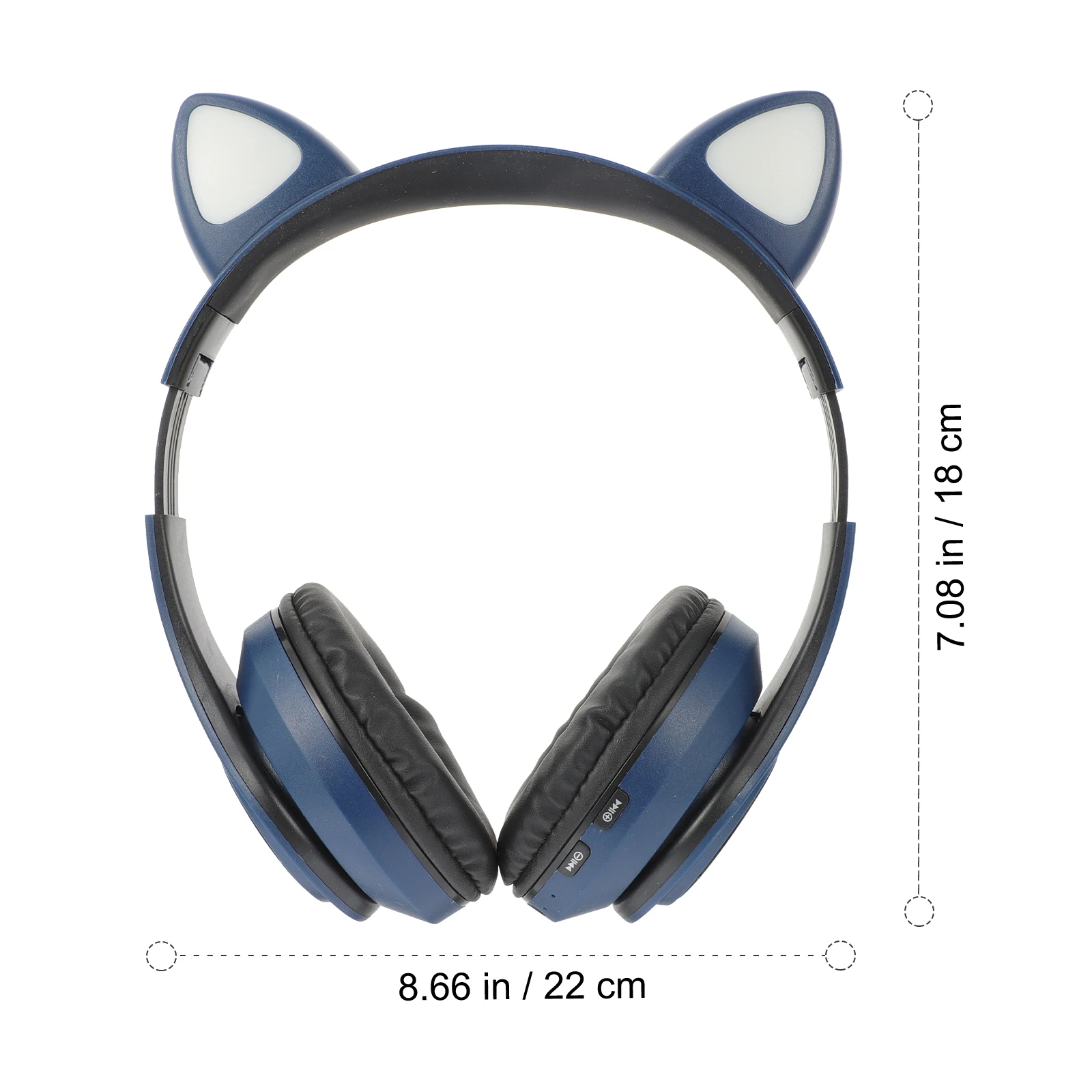 

Adorable Cat Led Wireless Headphone Foldable Cat Ear Headset Hifi Sound Stereo Bass 5.0 Chip Over Ear Gaming Computer