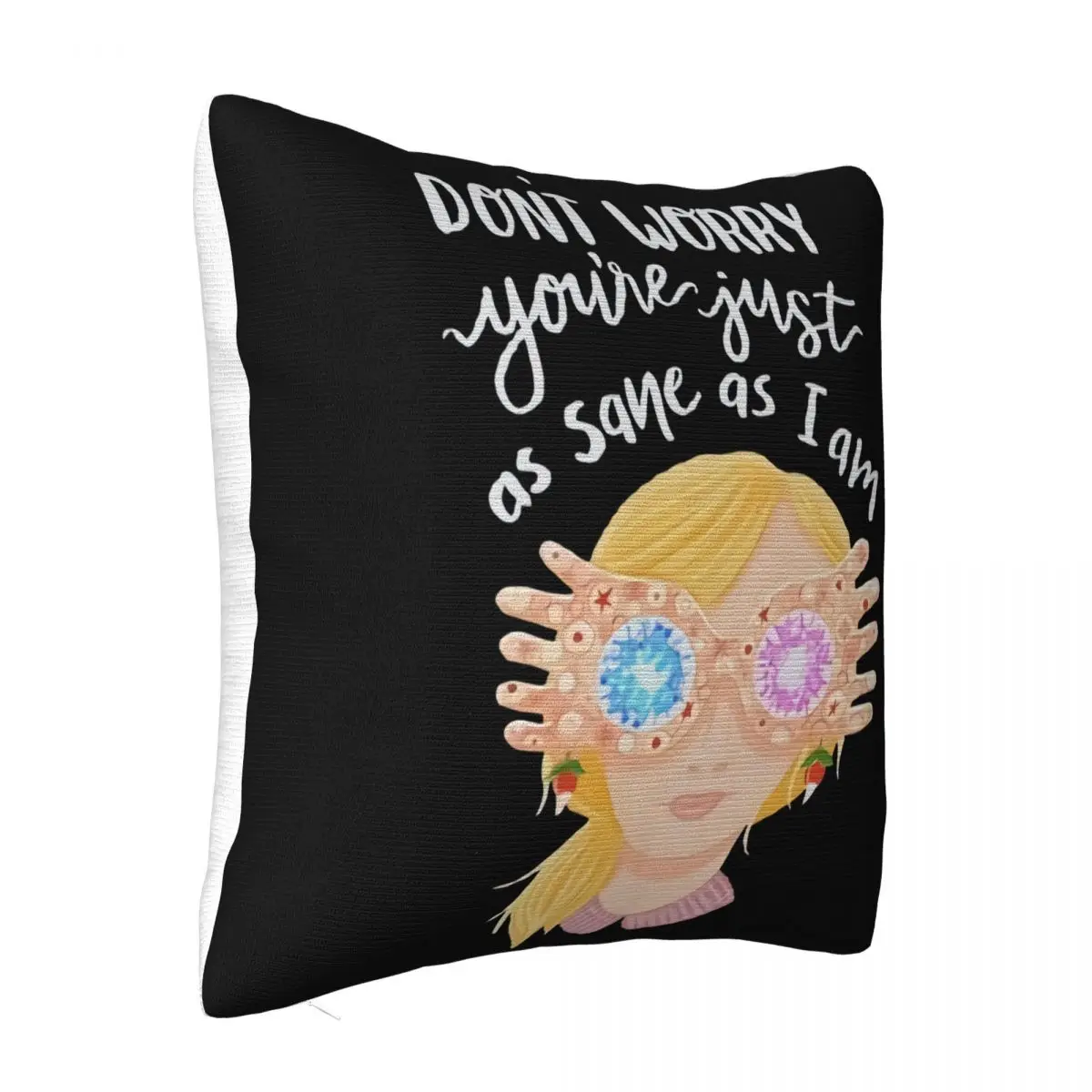 Luna Lovegood Hp Book Spectra Specs Inspired Quote Original Illustrated Unisex Funny Graphic Tee Pillow Case