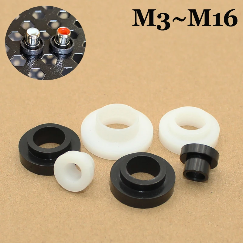 

Transistor Gasket T-shaped Nylon Screw Insulation PC Heat Conduction Dispersed Washer High Temperature Plastic Thread Protector