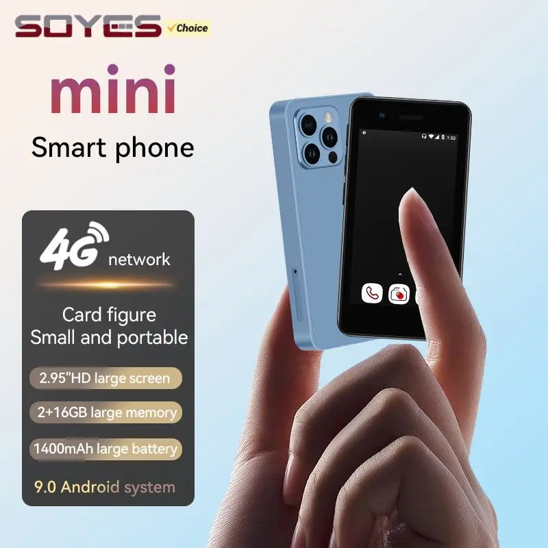 SOYES S18 4G Mini Smartphone 2.95inches MTK 2GB RAM 16GB ROM Dual SIM Card 5MP Camera LTE Type-C Android Pocket Cellphone