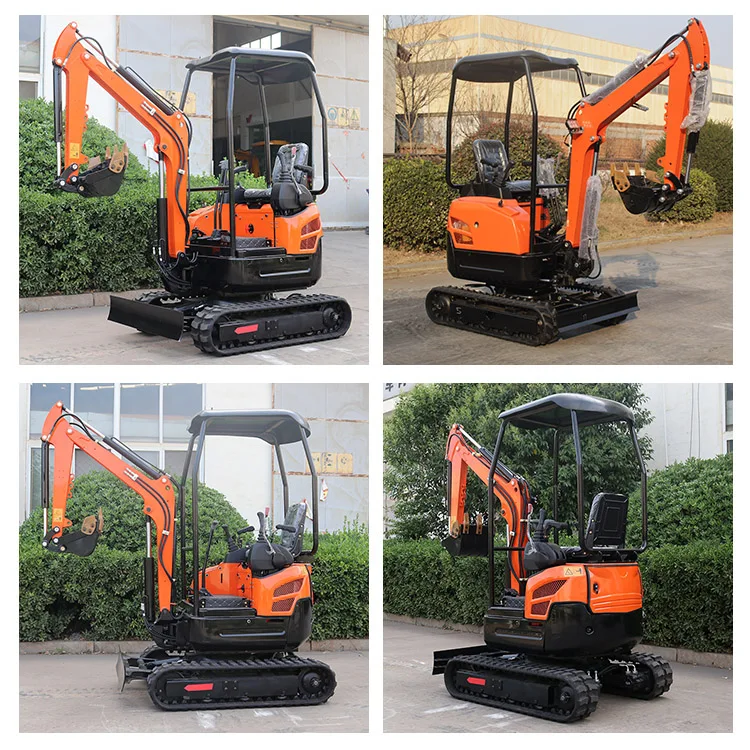 Earth Moving Machinery 1.5ton 0.8ton Micro Mini Excavator with Free Bucket for Sale