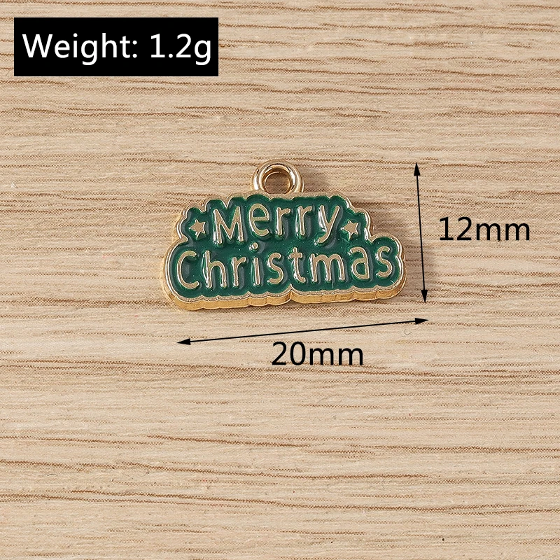 Tusember 20 Stück 11*17mm Niedliche Weihnachtsanhänger Lebkuchenmann-Anhänger für Schmuckherstellung Ohrringe Halsketten Zubehör – Detail 8