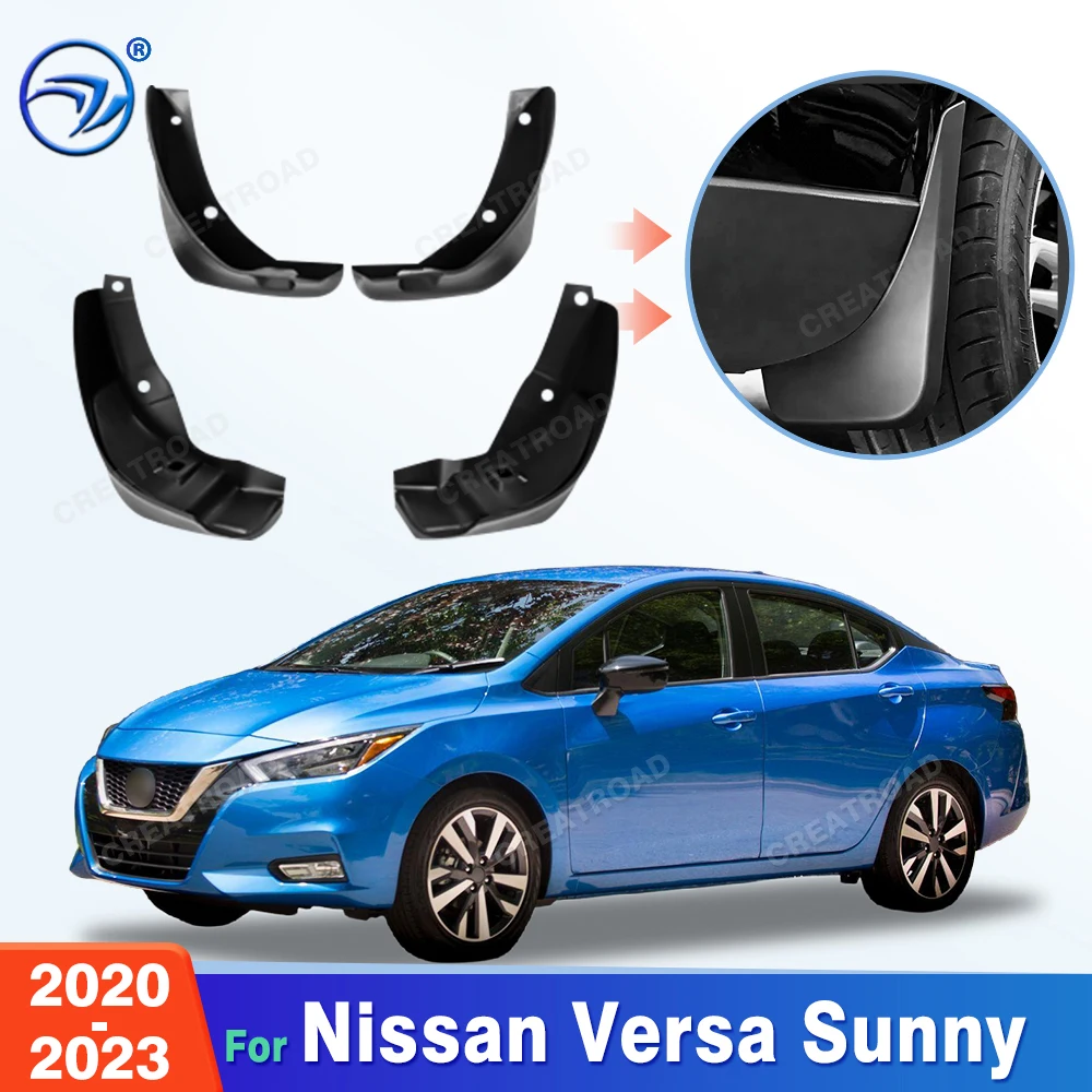 For Nissan Versa Sunny 2020 2021 2022 2023 Fender Mudflaps Splash Guards Mudguards Mud Flaps Car Accessories