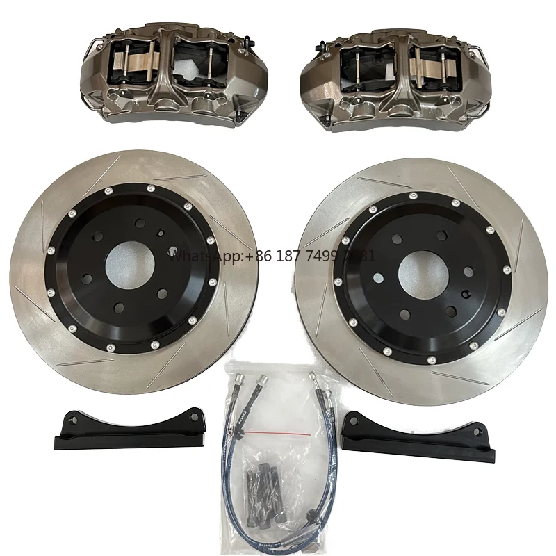 

.6 Pots Brake Caliper 380*34mm Slot Disc Kit for . Escalade