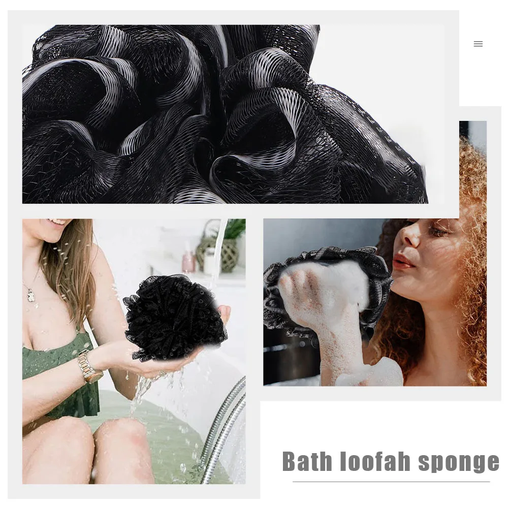 

6Pcs Bath Loofah Sponge Supple Shower Puff Easy Clean Rich Foam Exfoliate Smooth Hotel Bath Tools Shower Loofah