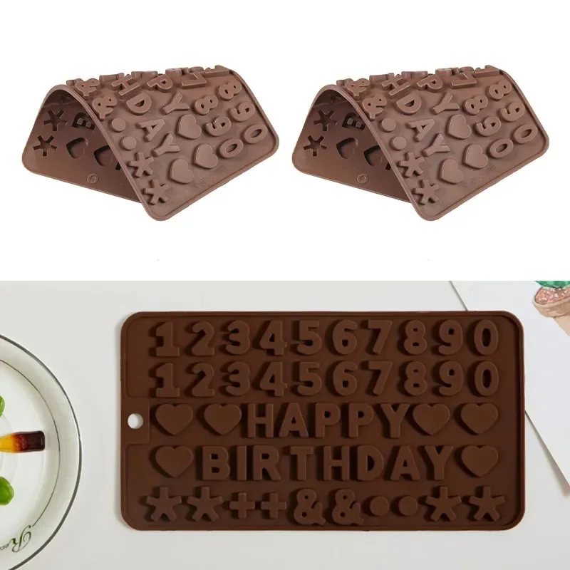 Silicone Mold Candle Making Pastry Molds Jelly Bar English Alphabet Mold Cookies Ice Cream Cake Decoration Gift Set Letter Candy view 2