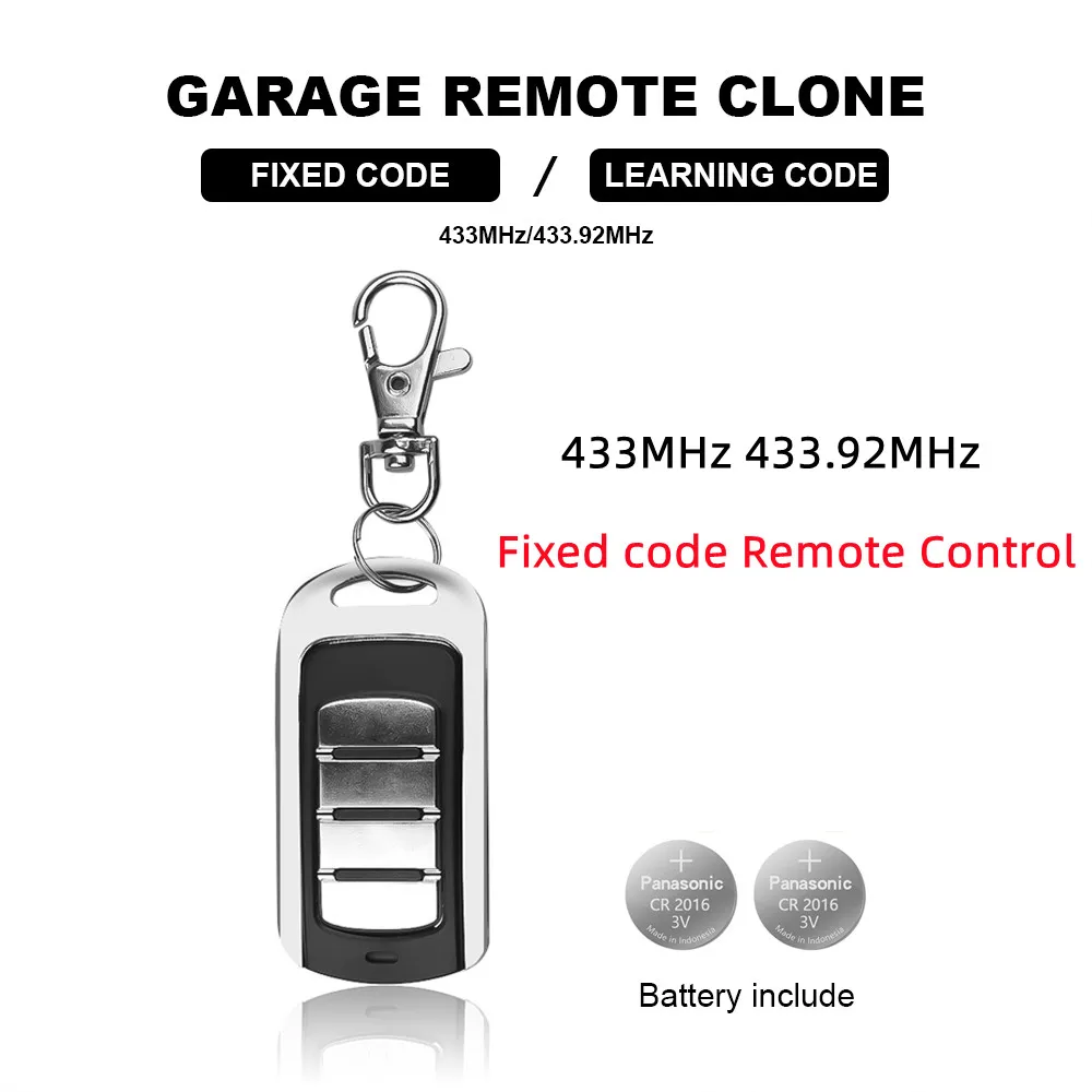 Universal Multifrequency Garage Remote Electronic Gate Control Duplicator 280-868MHZ 433.92mhz Gate Key Fob Command Transmitter