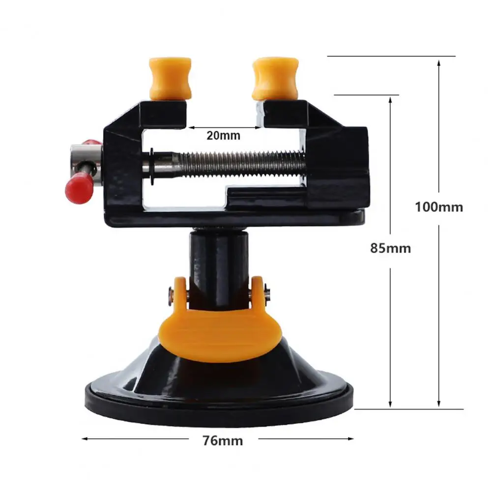 Professional Bench Vise Premium Aluminium Alloy Mini Table-mounted Bench Vise 360-degree Rotation Workbench Vise for Garage