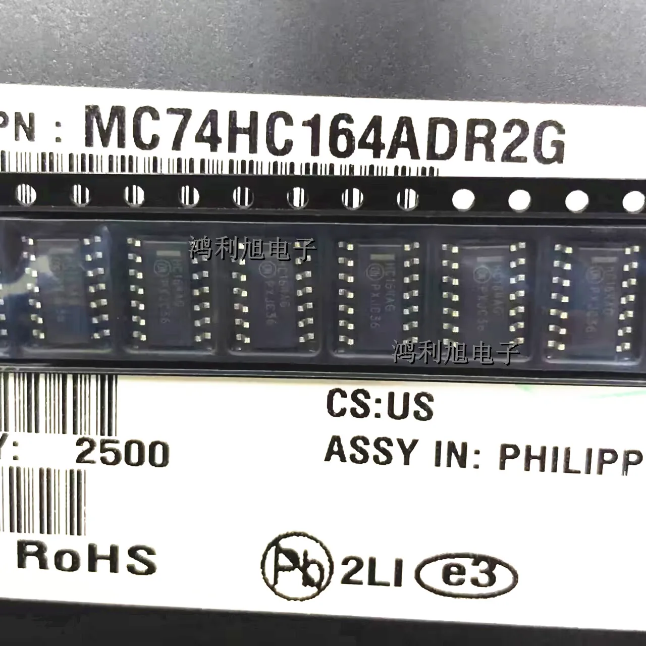 20pcs/Lot MC74HC164ADR2G SOP-14 MARKING;HC164AG Counter Shift Registers 2-6V 8-Bit Serial In Parallel Out Shift