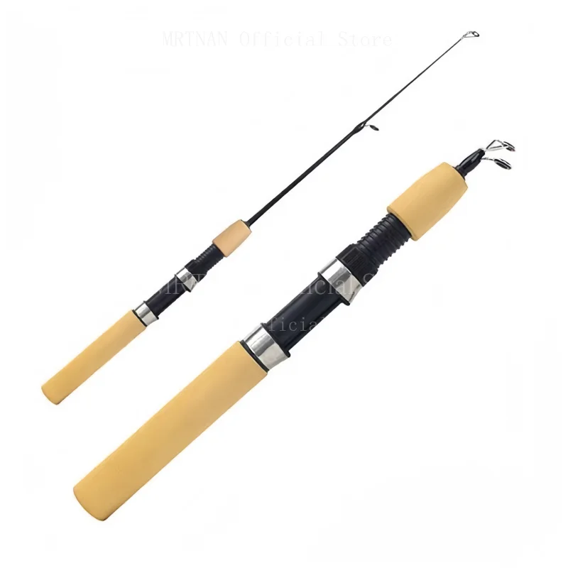 60cm 80cm 100cm Angelrute Superkurze Tragbare Spinnrute Mini Teleskop-Angelrute Meeresrute