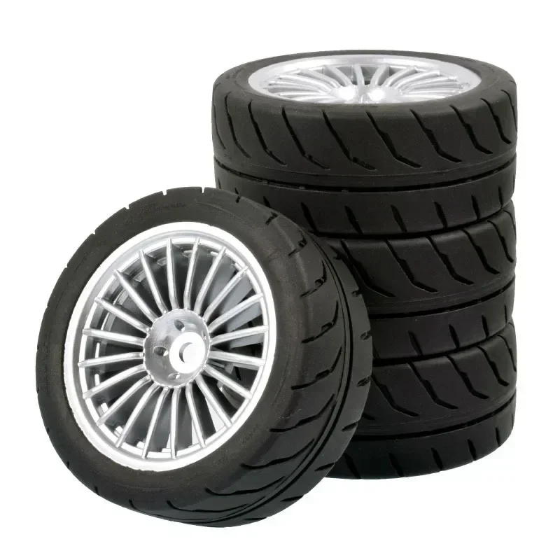 68mm Wheel Tyres Tires 12mm Hex Rim Durable Rubber for 1/10 1/12 1/14 RC Car Racing Competitable Wltoys 144001