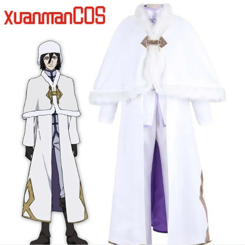 

Anime Bungo Stray Dogs Dead Apple Fyodor Dostoevsky Cosplay Costume Men Luxury White Suit Halloween Carnival Party Event Unifrom