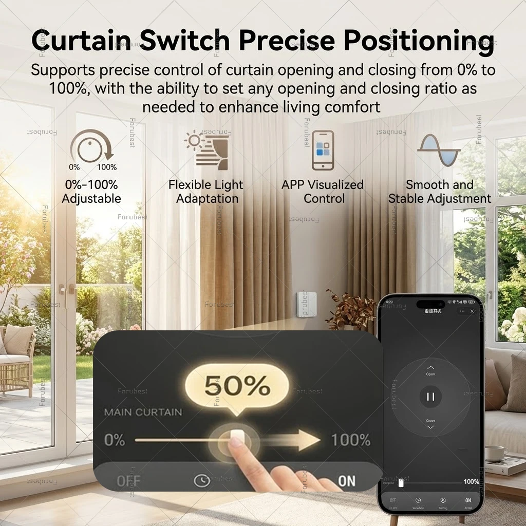 ZigBee Smart Curtain Switch Mo - Curtain Motor recension och pris