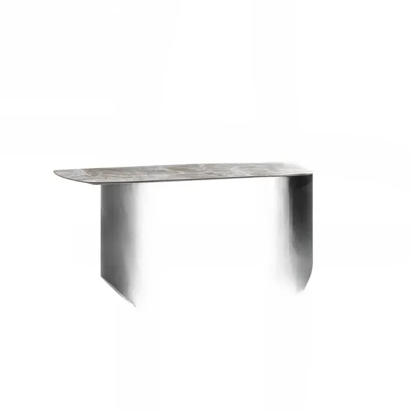 

Italian light luxury, rock slab rectangle, simple dining table