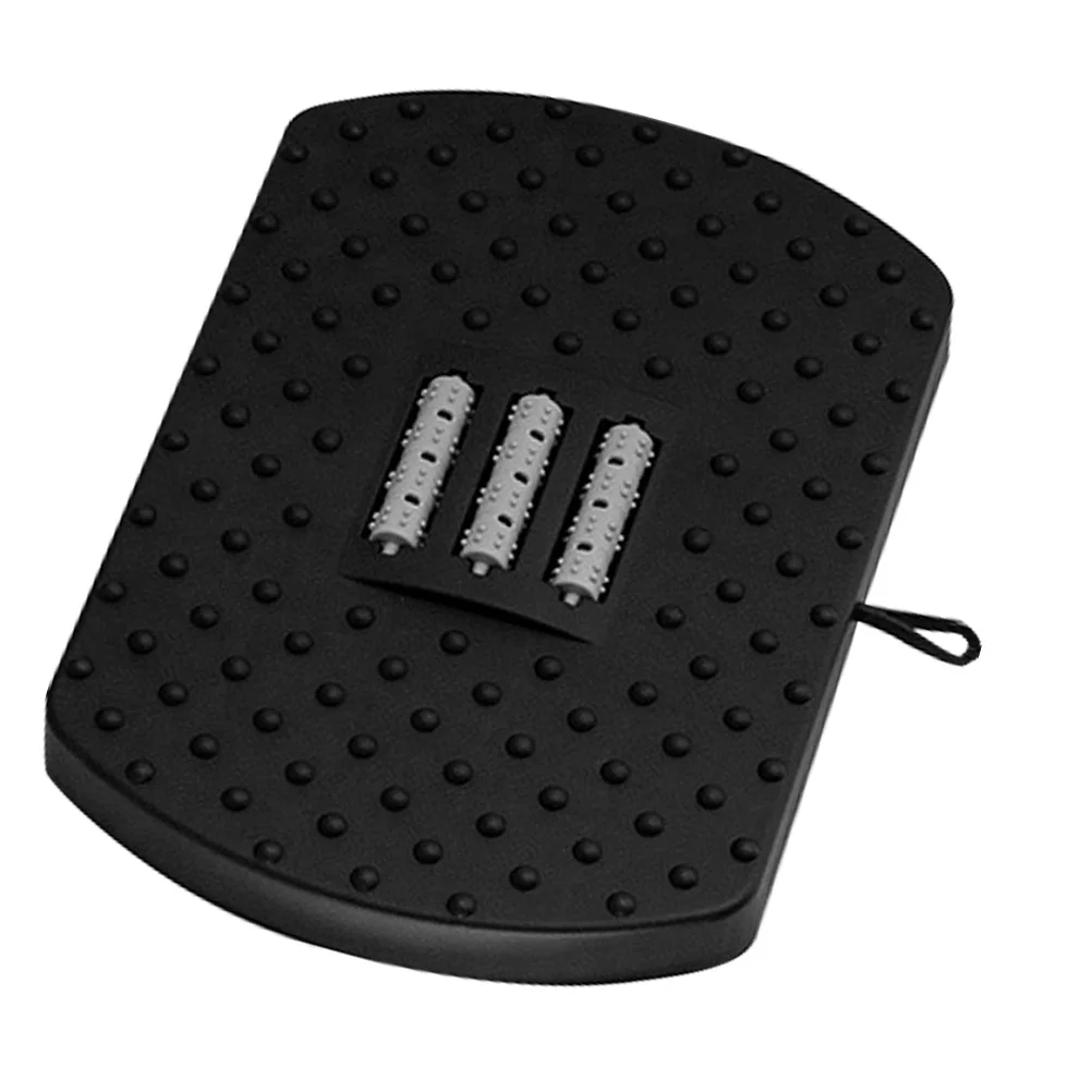 

Footstool For Toilet Anti-Slip Adjustable Plastic Under Desk Footrest Massage Roller Support Bathroom Office Household Step